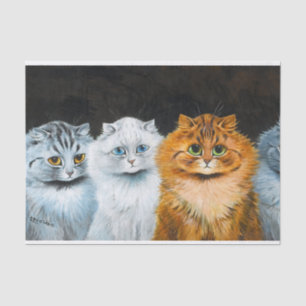 Five Cats by Louis Wain Tissuepapier