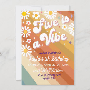 Five est une Vibe 5e anniversaire Invitation