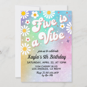 Five est une Vibe 5e anniversaire Invitation