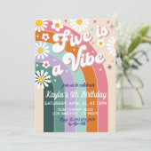Five est une Vibe 5e anniversaire Invitation (Debout devant)