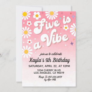 Five est une Vibe 5e anniversaire Invitation