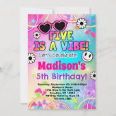 Five est une Vibe 5e anniversaire Invitation pour (Devant)