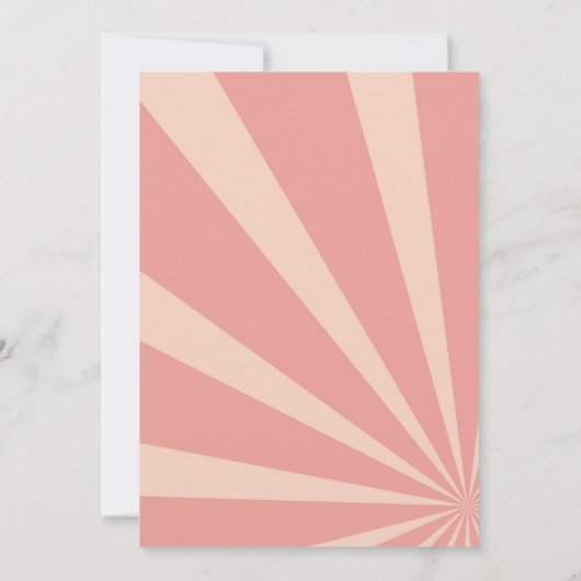 Five est une Vibe Retro Anniversaire Invitation (Dos)