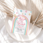 Five est une Vibe Retro Summer Rainbow Invitation