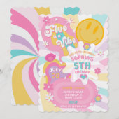 Five est une Vibe Super 5e anniversaire Invitation (Devant / Derrière)