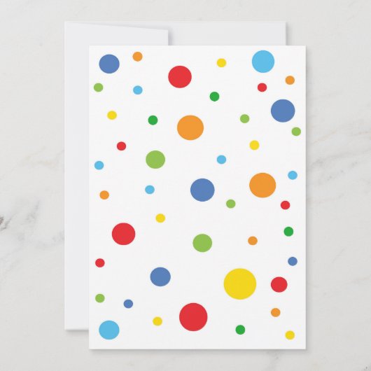 Five est Vibe Birthday Invitation 5Anniversaire (Dos)