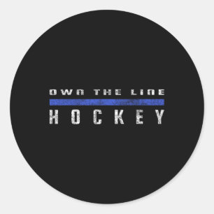 Five Hole Hockey Cadeaus en Ontwerpen - Uni Kids H Ronde Sticker