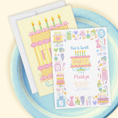 Five Is Sweet 5th Birthday Invitation