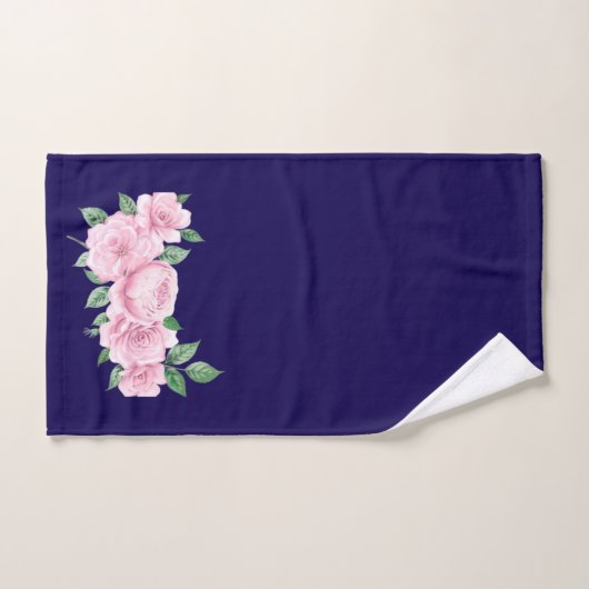 Five Pink Roses Bad Handdoek (Handdoek)