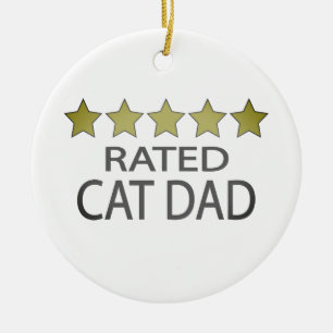 Five Star Cat Dad Keramische Versiering Keramisch Ornament