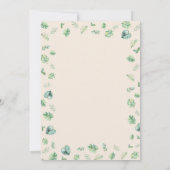 Five Wild Jungle Safari Animals 5th Birthday Theme Kaart (Achterkant)