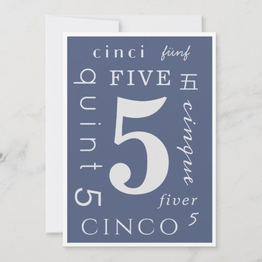 Five Years Sober Kaart (Voorkant)