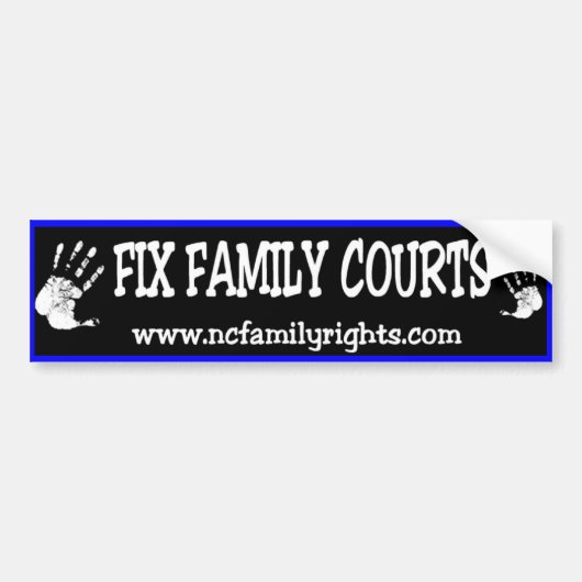 Fix Family Courts Bumpersticker (Voorkant)