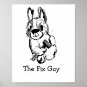 Fix Guy Print, waarde Poster papier (mat) (Voorkant)