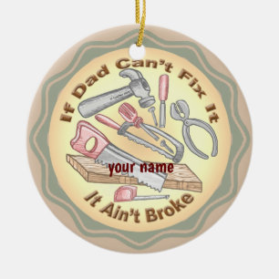Fix It Dad op maat Keramisch Ornament
