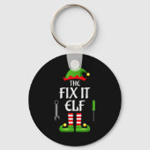 Fix It Elf Family Matching Group Christmas Sleutelhanger (Voorkant)
