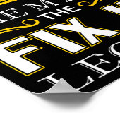 Fix It Papa Gifts Vaders Dag Handy Man Poster (Hoek)