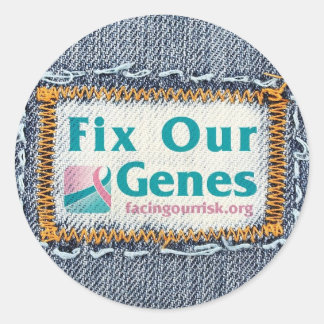 FIX ONZE GENEN RONDE STICKER