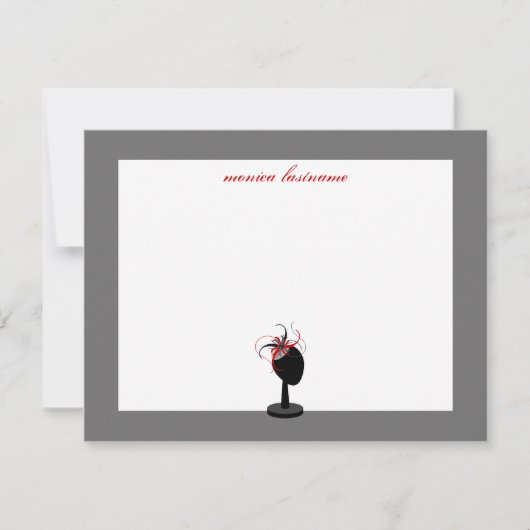 Fixateur et socle Casquette - Cartes pour notes pl (Devant)