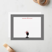 Fixateur et socle Casquette - Cartes pour notes pl (Devant/Arrière en situation)