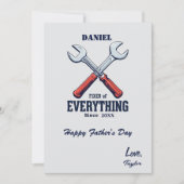 Fixer van alles sindsdien | Aangepaste Vaderdag Kaart (Voorkant)