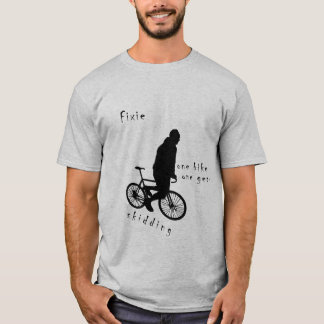Fixie - één motor met een tandkind t-shirt