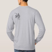Fixie - één motorversnelling (eenvoudig) t-shirt (Achterkant)