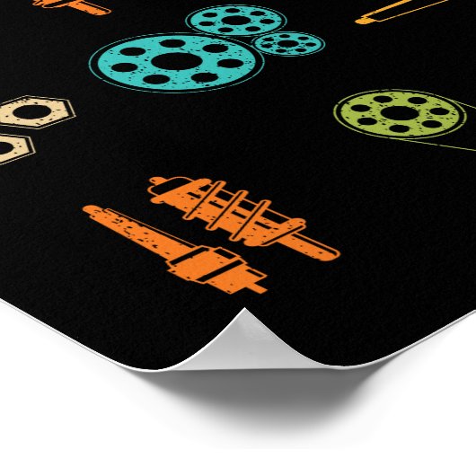 Fixoloog  Handyman Gift Mechanical Tool Poster (Hoek)