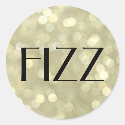 FIZZ sur Sticker Bubbles Champagne (Devant)