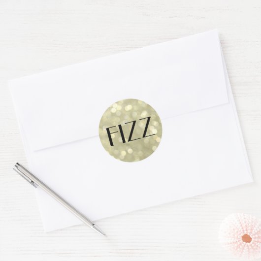 FIZZ sur Sticker Bubbles Champagne (Enveloppe)
