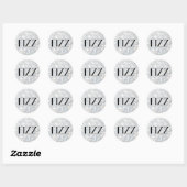 FIZZ sur Sticker en argent bulles de champagne (Feuille)
