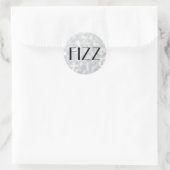 FIZZ sur Sticker en argent bulles de champagne (Sac)