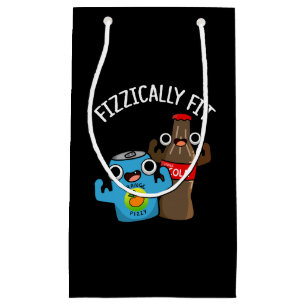 Fizzic Fit Funny Fizzy Cola Pun Dark BG Klein Cadeauzakje