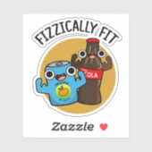 Fizzic Fit Funny Fizzy Cola Pun Sticker (Vel)
