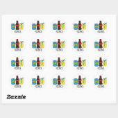 Fizzics Funny Fizzy Cola Drink Pun Ronde Sticker (Vel)