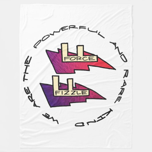 Fizzle Force Logo Fleece Deken (Voorkant)