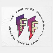 Fizzle Force Logo Fleece Deken (Voorkant (Horizontaal))