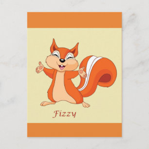 Fizzy la carte postale de l'écureuil