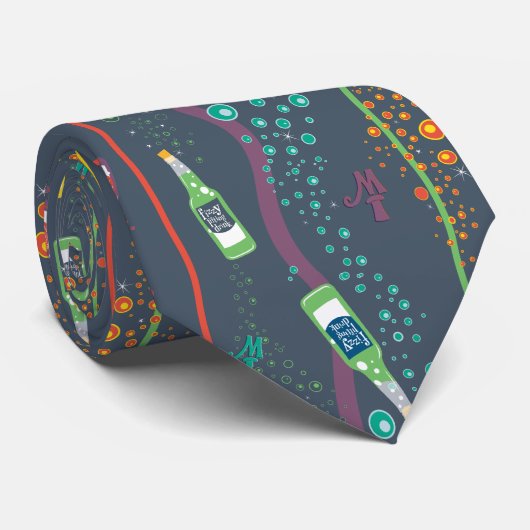 Fizzy Lifting Drink Pattern Stropdas (Opgerold)