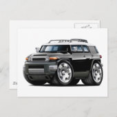 Fj Cruiser Black Car Briefkaart (Voorkant / Achterkant)