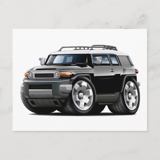 Fj Cruiser Black Car Briefkaart (Voorkant)