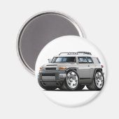 Fj Cruiser Silver Car Magneet (Voorkant / Achterkant)