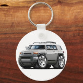 Fj Cruiser Silver Car Sleutelhanger (Voorkant)