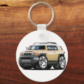 Fj Cruiser Tan Car Sleutelhanger (Voorkant)