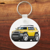 Fj Cruiser Yellow Car Sleutelhanger (Voorkant)