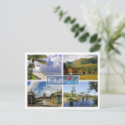 FJ Fiji - Briefkaart (Staand voorkant)