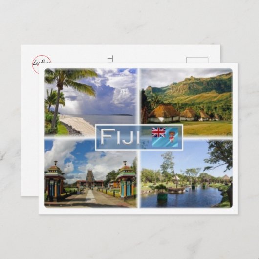 FJ Fiji - Briefkaart (Voorkant / Achterkant)
