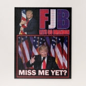 FJB - Lets Go Brandon - President Trump Legpuzzel (Verticaal)