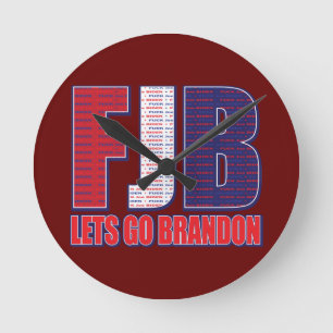FJB Lets Go Brandon Ronde Klok