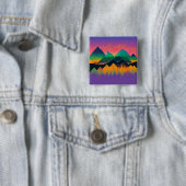 Fjellandskap 7 vierkante button 5,1 cm (In situ)